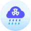 Acid rain icon 64x64