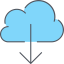 Cloud computing biểu tượng 64x64