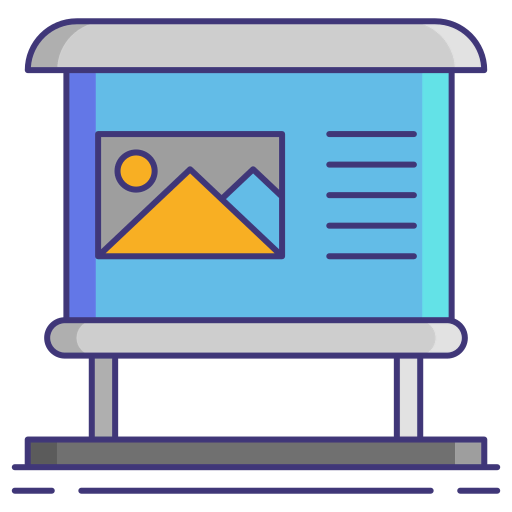 Bus stop icon