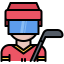 Hockey player icon 64x64