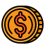 Dollar coin biểu tượng 64x64