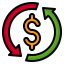 Money flow icon 64x64