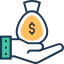 Money bag icon 64x64