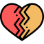 Broken heart icon 64x64