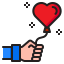 Heart balloon icône 64x64
