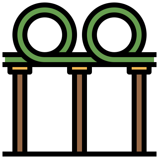 Roller coaster icon