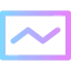 Line chart icon 64x64