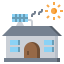 Solar house icon 64x64