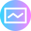 Line chart icon 64x64