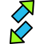 Diagonal arrows biểu tượng 64x64