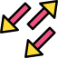 Diagonal arrows biểu tượng 64x64