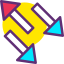 Diagonal arrows biểu tượng 64x64