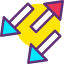 Diagonal arrows biểu tượng 64x64