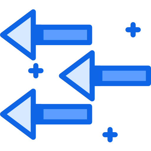 Diagonal arrows icon
