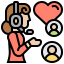 Call center agent icon 64x64