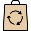 Recycled bag icon 64x64