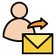 Send mail biểu tượng 64x64