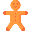 Gingerbread man icon 64x64