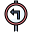 Left turn icon 64x64