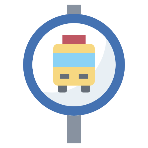 Bus stop icon