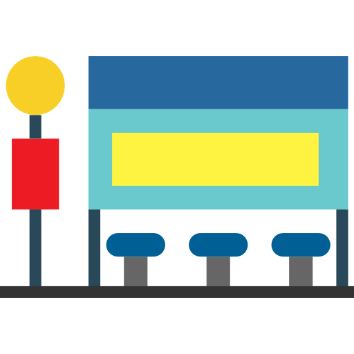 Bus stop icon