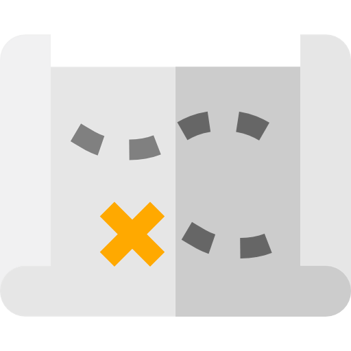 Treasure map icon