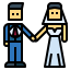 Bride and groom 상 64x64