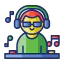 Male disc jockey іконка 64x64