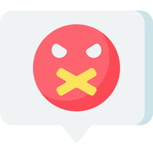 Negative comment icon