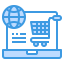 Online shopping icon 64x64