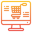 Online shopping icon 64x64