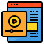 Online video icon 64x64