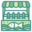 Fish market icon 64x64