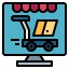 Online shopping icon 64x64