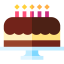 Birthday cake icon 64x64