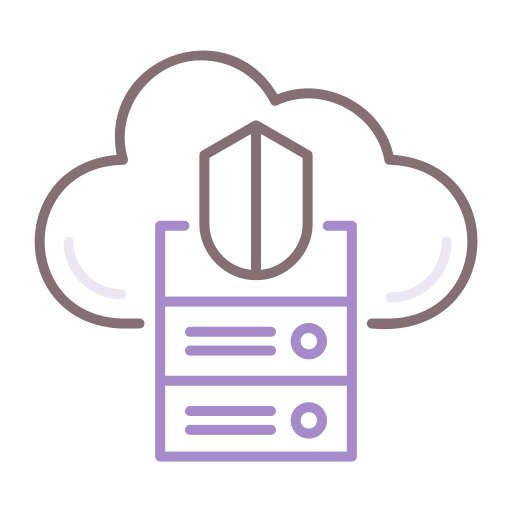 Cloud server icône