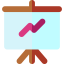 Line chart icon 64x64