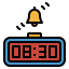 Digital clock icon 64x64
