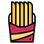 French fries icon 64x64