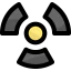 Radiation sign icon 64x64