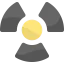 Radiation sign icon 64x64