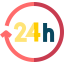 24 hours 图标 64x64