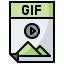 Gif file icon 64x64