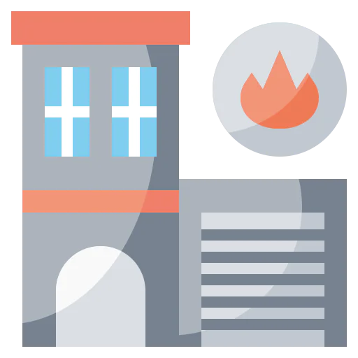 Fire station icon