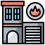 Fire station icon 64x64
