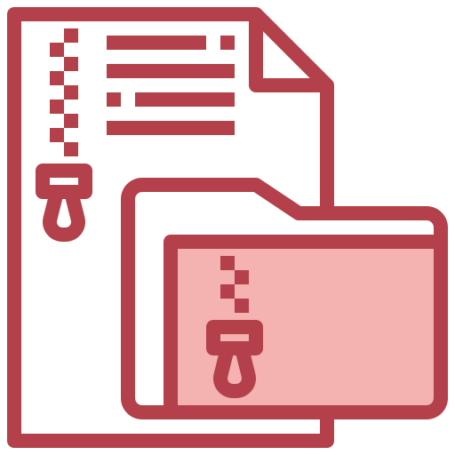 Zip folder Ikona