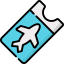 Plane tickets Ikona 64x64