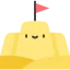 Sand castle icon 64x64