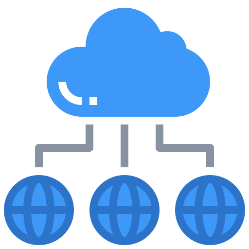 Cloud network icon