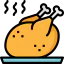 Roast chicken icon 64x64